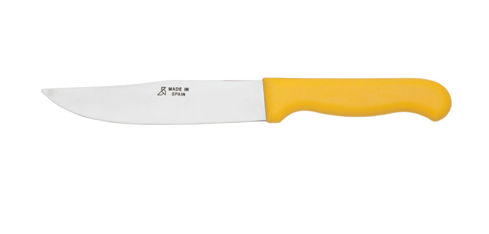 Cuchillo Multiuso Mango Inyectado en Polipropileno Amarillo